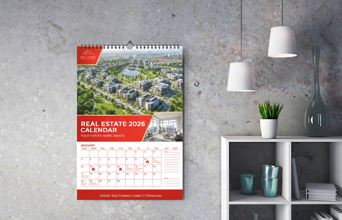 A3 Wall Calendars (A2 to A3 spiral binding)